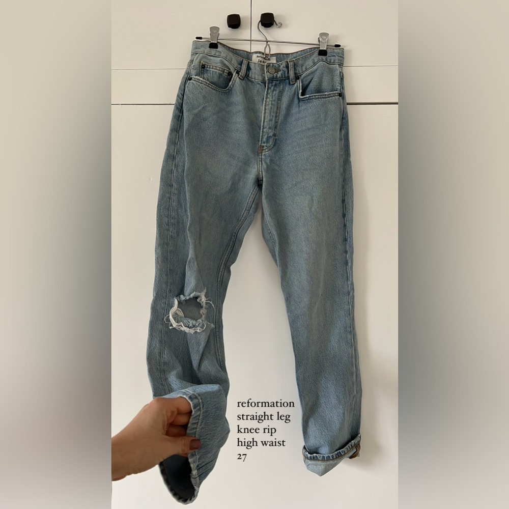 Reformation Light-Wash Jeans